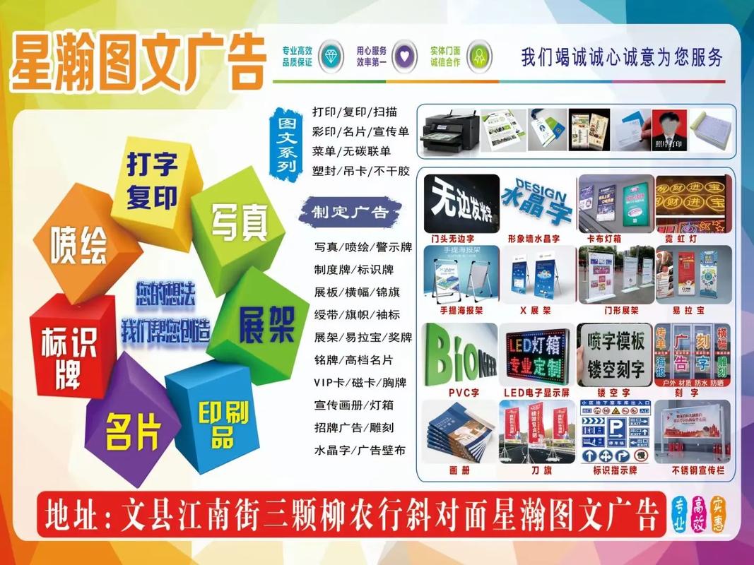 專業(yè)高效，服務(wù)至誠——文縣星瀚圖文廣告店歡迎您